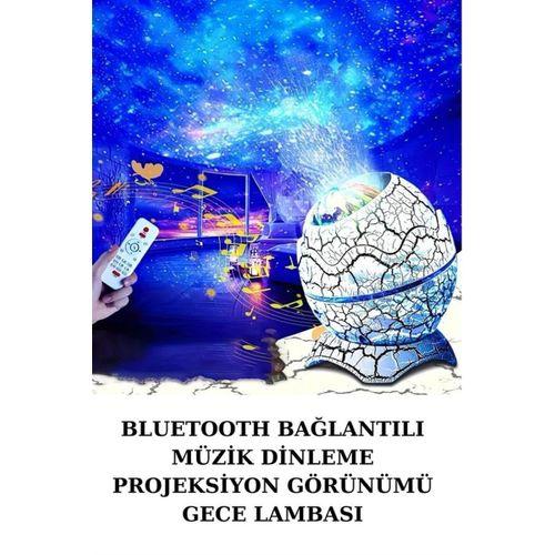 Dinozor Yumurtası Gece Masa Lambası Bluetooth Hoparlör 14 Renk Seçeneği