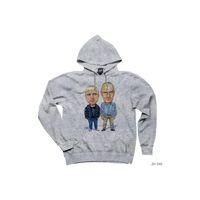 Breaking Bad Pinkman and Walter White Gri Kapşonlu Sweatshirt Hoodie