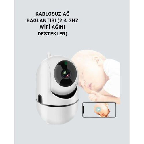 Yüksek Çözünürlüklü Hareket Takipli Kablosuz Güvenlik Kamerası – 1080p, Gece Görüşlü