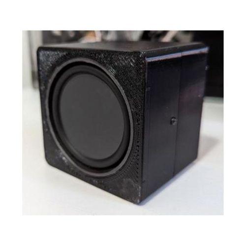 Yuvarlatılmış Köşeli Kübik Hoparlör Kutusu 3D Baskı (Bu ürün Sadece Plastik parçadır - Almadan Önce Soru Sorabilirsiniz)