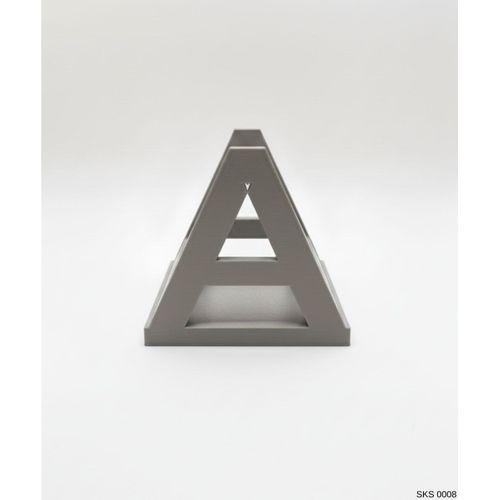 Gri A Harf Seklinde Mini Dekoratif Saksi Ismine Ozel Bas Harf Tasarim 75 Cm Masa Ustu Ofis Dekoru