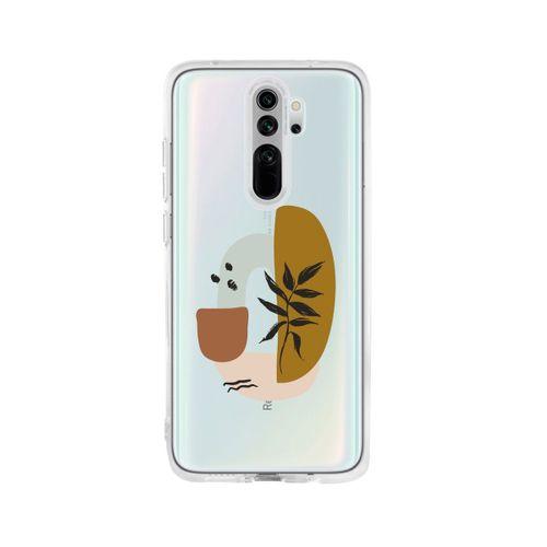 Redmi Note 8 Pro Sanatsal Çizim Tasarımlı Premium Şeffaf Silikon Kılıf