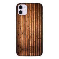 Lopard Apple Iphone 11 Uyumlu Kılıf Wood'X (9) Kılıf Baskılı