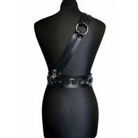 Deri Omuzdan Bağlamalı Bel Kemer  Harness  - Brf915