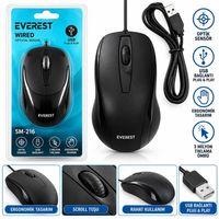Kablolu USB Işıklı Optik Mouse 1200 DPI