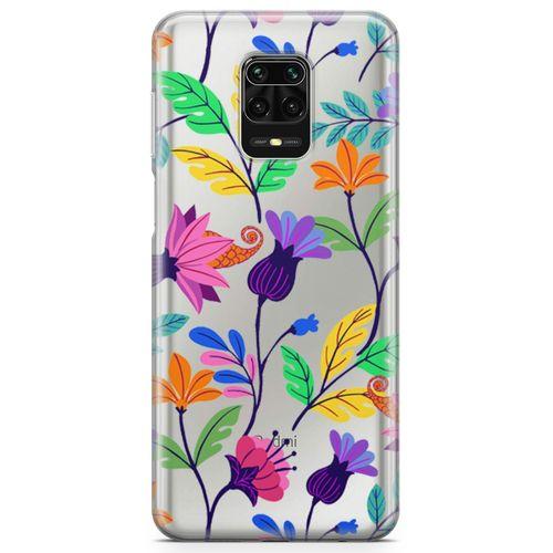 Xiaomi Redmi Note 9s Kılıf Çiçek Cümbüşü Arka Kapak Koruma Desenli Full Koruyucu
