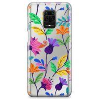 Xiaomi Redmi Note 9s Kılıf Çiçek Cümbüşü Arka Kapak Koruma Desenli Full Koruyucu