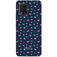 Xiaomi Mi 10 Lite Kılıf Kelebek Etkisi (42) Rugged Armor Kılıf Mor Pembe