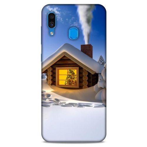 Samsung Galaxy A30 Kılıf Snowix (18) Telefon Kılıfları Sarı Beyaz