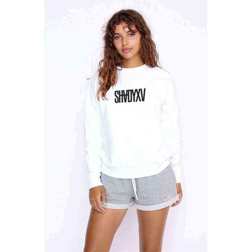 Shady XV Classic Baskılı Beyaz Kadın Sweatshirt