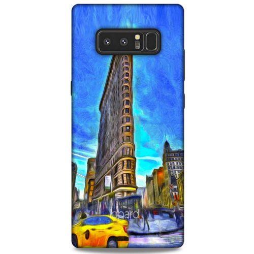 Samsung Galaxy Note 8 Kılıf Dünya Mimarisi (7) Telefon Kılıfı Flat Iron New York