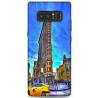 Samsung Galaxy Note 8 Kılıf Dünya Mimarisi (7) Telefon Kılıfı Flat Iron New York