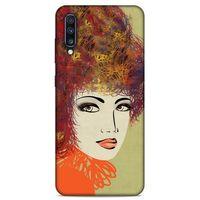 Lopard Samsung Galaxy A70 Uyumlu Kılıf Sürreal Yüzler ♀ (32) Soft Silikon Kılıf Desenli
