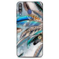 Samsung Galaxy M30 Kılıf Desenli Özel Seri Tüyler (30) Silicone Case
