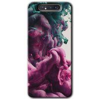 Galaxy A80 Kılıf HD Desen Baskılı Arka Kapak - Liquid Cloud + Kırılmaz Cam