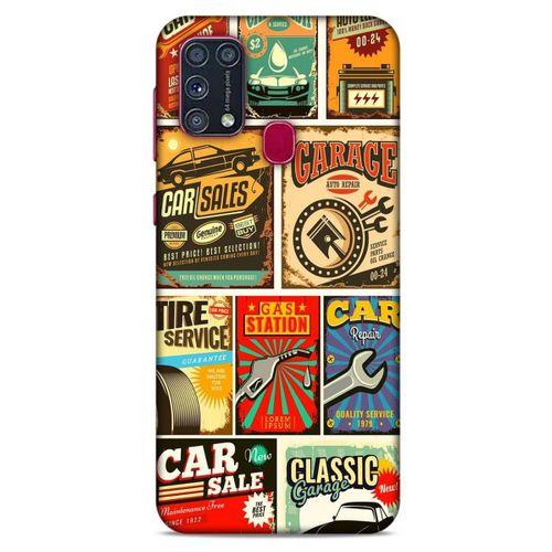 Retro (19) Desen Kılıfları Renkli Samsung Galaxy M31 Kılıf