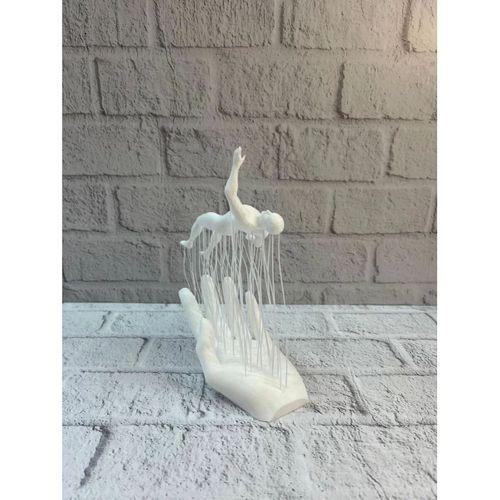 3d El Formlu İnsan Figürü Beyaz Modern Ev Ve Ofis Dekoru