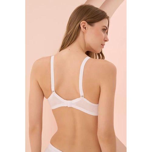 Beyaz Penye Minimizer Toparlayıcı Sütyen