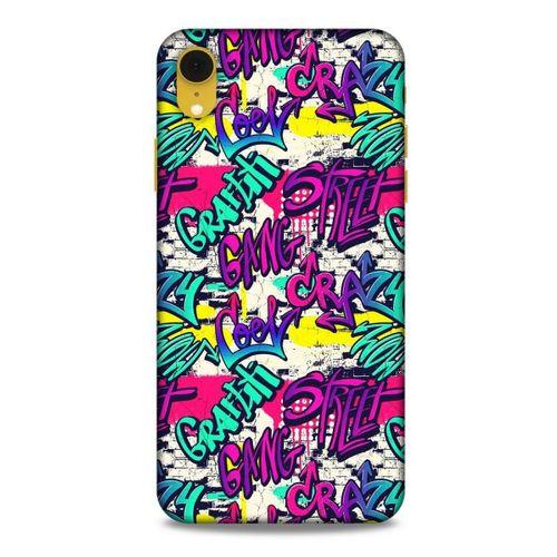 Graffitix (29) Desenli Silikon Kapak Apple iPhone XR Kılıf