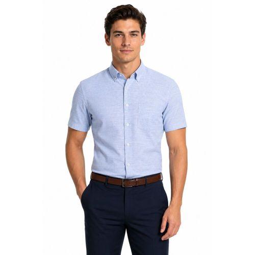 Erkek Pıtırcık Desen Klasik Tek Cepli Uzun Kol Gömlek BGL-ST05571