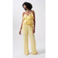 Geniş Paça Astarlı Tül Pantolon