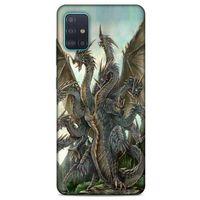 Samsung Galaxy A51 Kılıf Dragons (35) Fit Design Kılıf 9 Başlı Ejderha