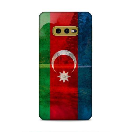 Samsung Galaxy S10e Uyumlu Kılıf Azarbaijan (43) Thin Fit Kılıf Bayrak Manzara