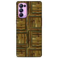 Lopard Oppo Reno 5 Pro 5G Uyumlu Kılıf Wood'X (47) Crystal Flex Kılıf Baskılı