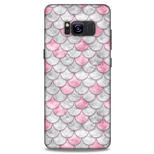 Mermer Desenli (30) Tema Silicone Case Toz Pembe Samsung Galaxy S8 Kılıf