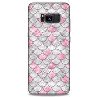 Mermer Desenli (30) Tema Silicone Case Toz Pembe Samsung Galaxy S8 Kılıf