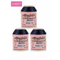 3 Adet Altınbaşak Oya ve Dantel İpi 20 gr - Royaleks - No: 136