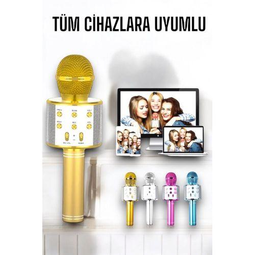 Taşınabilir Bluetooth Karaoke Mikrofon: Hafıza Kart Girişli, Etkileyici Performans