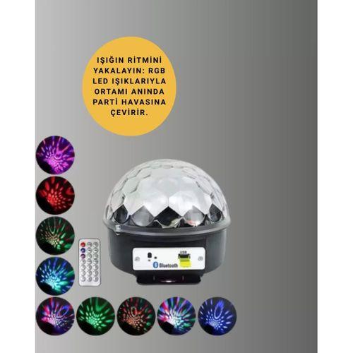Taşınabilir Bluetooth Disko Topu Uzaktan Kumandalı Işık Efektleri