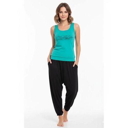 Bayan Yazlık Poly Şalvarlı Pijama 21519