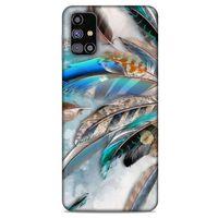 Samsung Galaxy M31s Kılıf Desenli Özel Seri Tüyler (30) Silicone Case