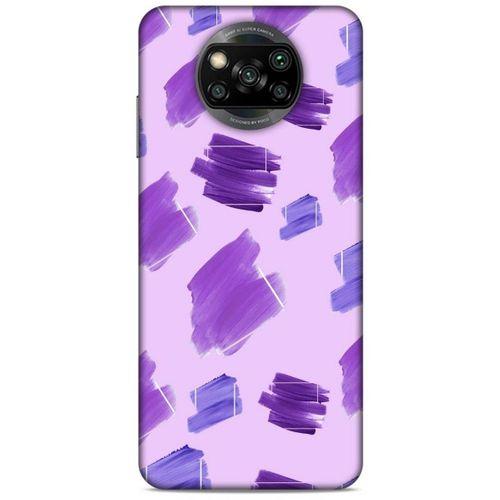 Xiaomi Redmi Poco X3 Uyumlu Kılıf Mor Delisi (25) Antişok Kapak Suluboya
