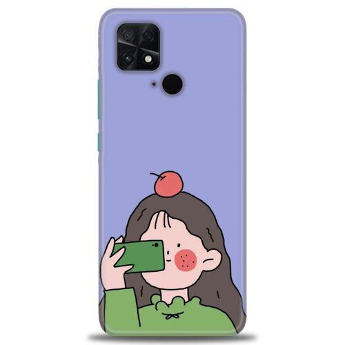 Xiaomi Poco C40 Kılıf HD Baskılı Kılıf - Yeşil Kız + Tam Ekran Koruyucu