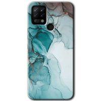 Tecno Pova Kılıf HD Desen Baskılı Arka Kapak - Buzul Mermer