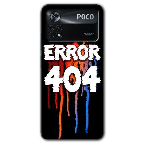 Xiaomi Poco x4 Pro HD Baskılı Kılıf + 9D Tam Ekran Koruyucu - 404 Error