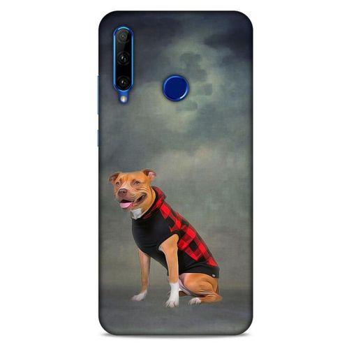 Huawei Honor 20 Lite Kılıf Köpek Kıyafetleri (31) TPU Kılıf Pitbull Yelek