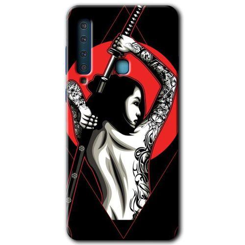 Potkal Hediye Fabrikası Samsung Galaxy A9 2018 Kılıf HD Desen Baskılı Arka Kapak - Samurai Girl