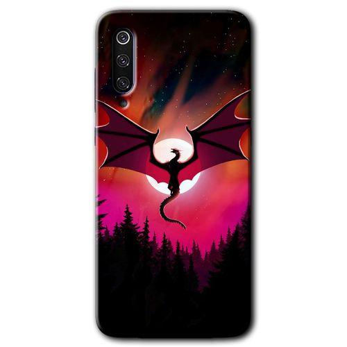 Xiaomi Mi 9 Kılıf HD Desen Baskılı Arka Kapak - Dragon Night