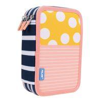 Milan 081364SM2 Swims Sarı-Pembe 3 Cepli Setli Kalem Çantası