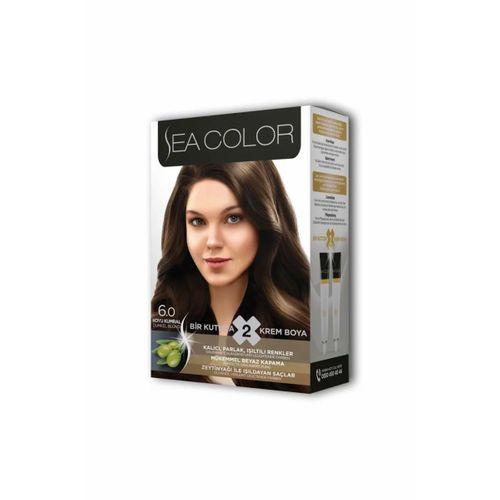 2 Tüp Krem Saç Boyası Seti Koyu Kumral No:6.0