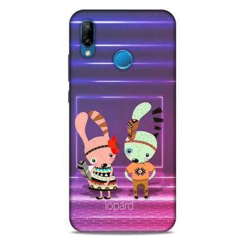 Huawei P20 Lite Kılıf FunnyMaX (4) Koruma Kılıfı Mor Pembe