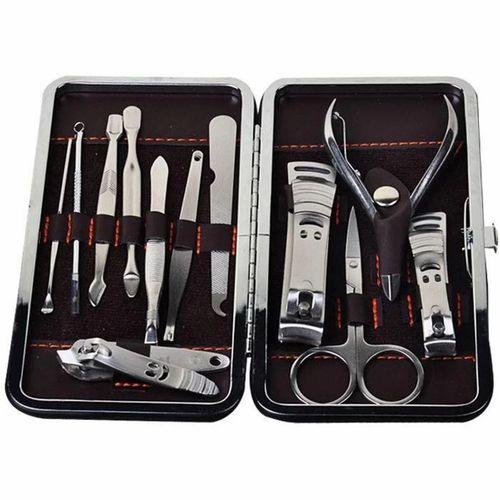 Özel Çantasında Profesyonel Manikür Pedikür Seti (12 Parça)
