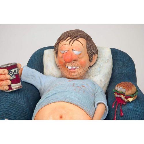 Forchino TV İzleyici Büyük-The Couch Potato-Sertifikalı Özel Koleksiyon-38*23*20 CM-FO85506