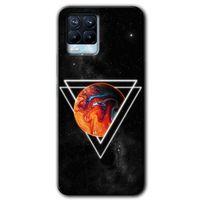 Potkal Hediye Fabrikası Realme 8 Pro Kılıf HD Desen Baskılı Arka Kapak - Kızıl Gezegen