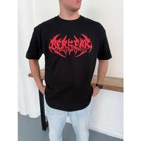 Erkek Baskılı T-Shirt Yazlık Kısa Kol Bisiklet Yaka Rahat Kalıp Tişört - Siyah