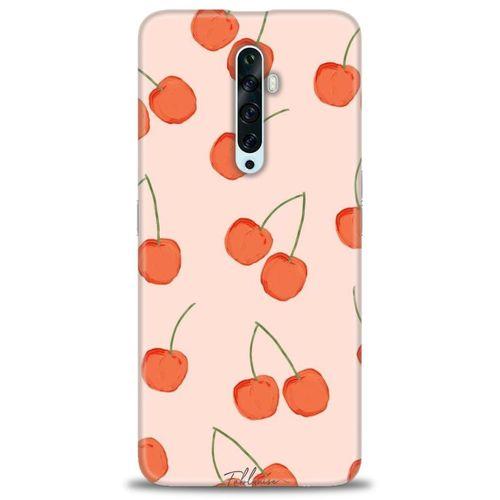 Oppo Reno 2Z Kılıf HD Baskılı Kılıf - Büyük Kirazlar + Tam Ekran Koruyucu